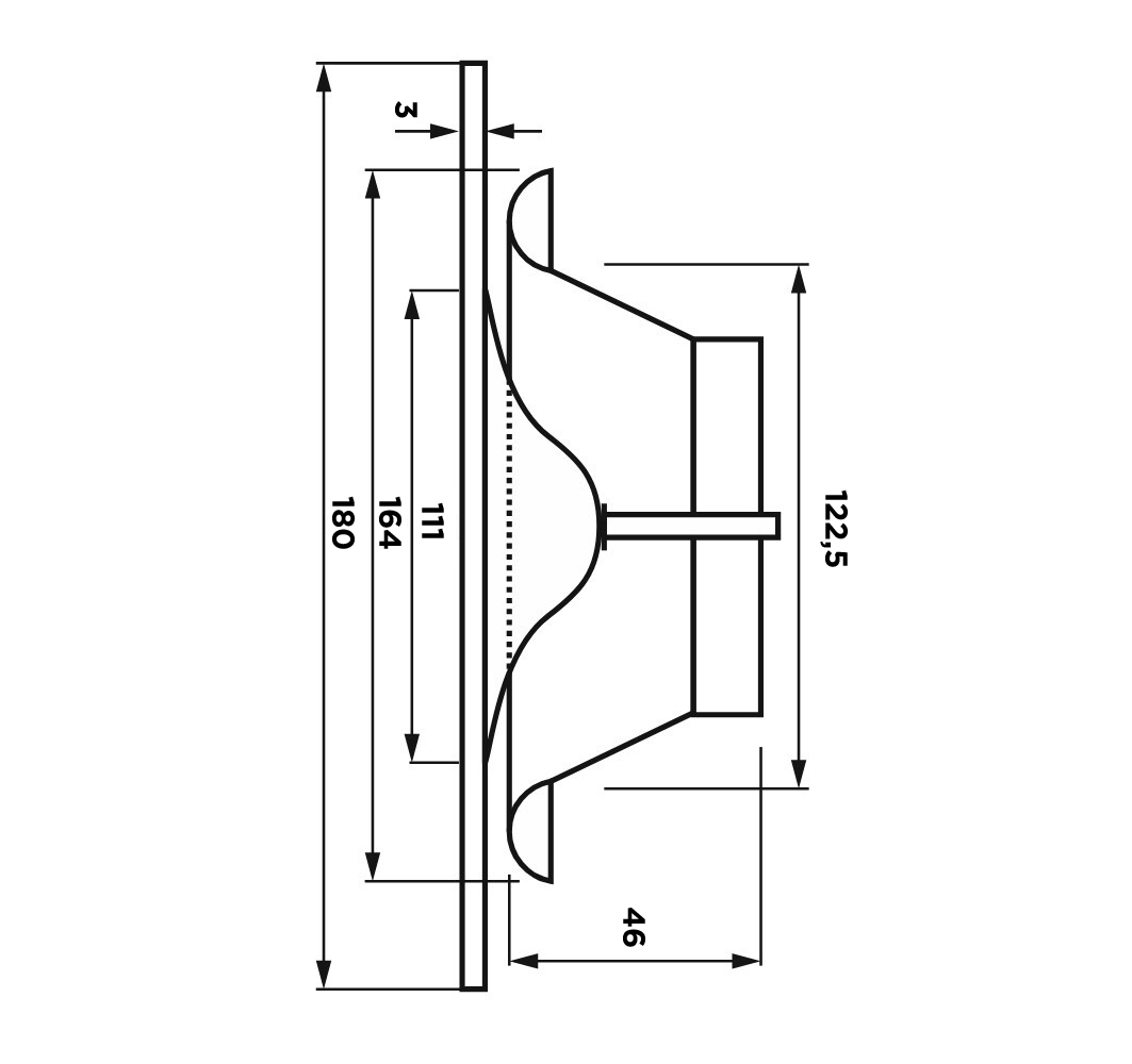 Анемостат со стеклянной внешней частью FOZA D 125 мм. Глянцевое стекло 180х180 мм. Цвет Белый. RAL 9003